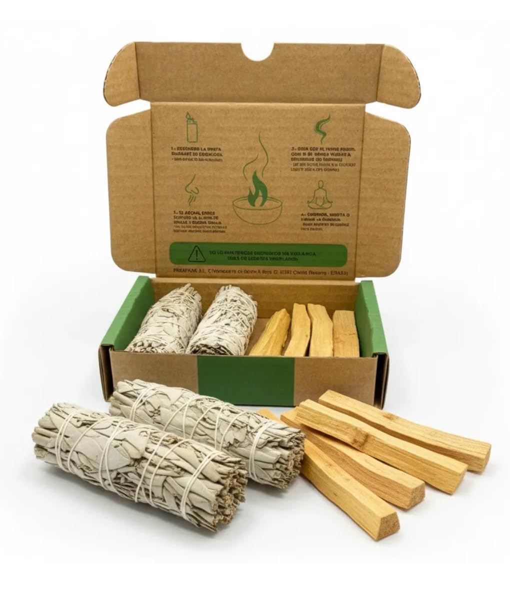 SALVIA | Palo Santo Naturel 50g (5-7 Bâtons) | Encens Naturel pour Purification Énergétique, Méditation et Relaxation | Bois Sacré du Pérou